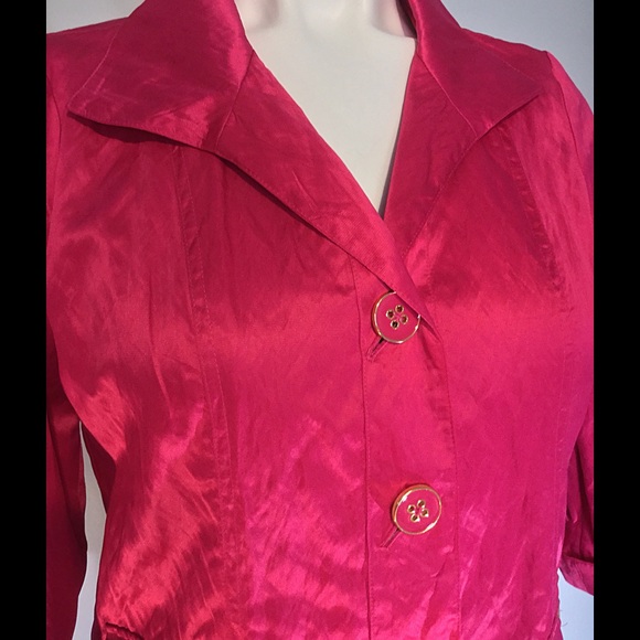 Crinkled 3/4 Sleeve Jacket-NWT - Picture 2 of 8